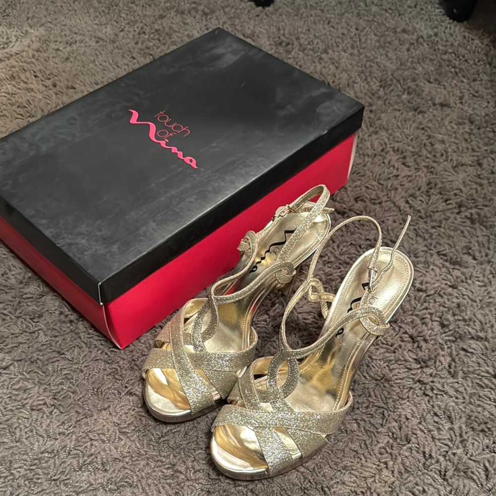 Touch of Nina Gold Women's Heels